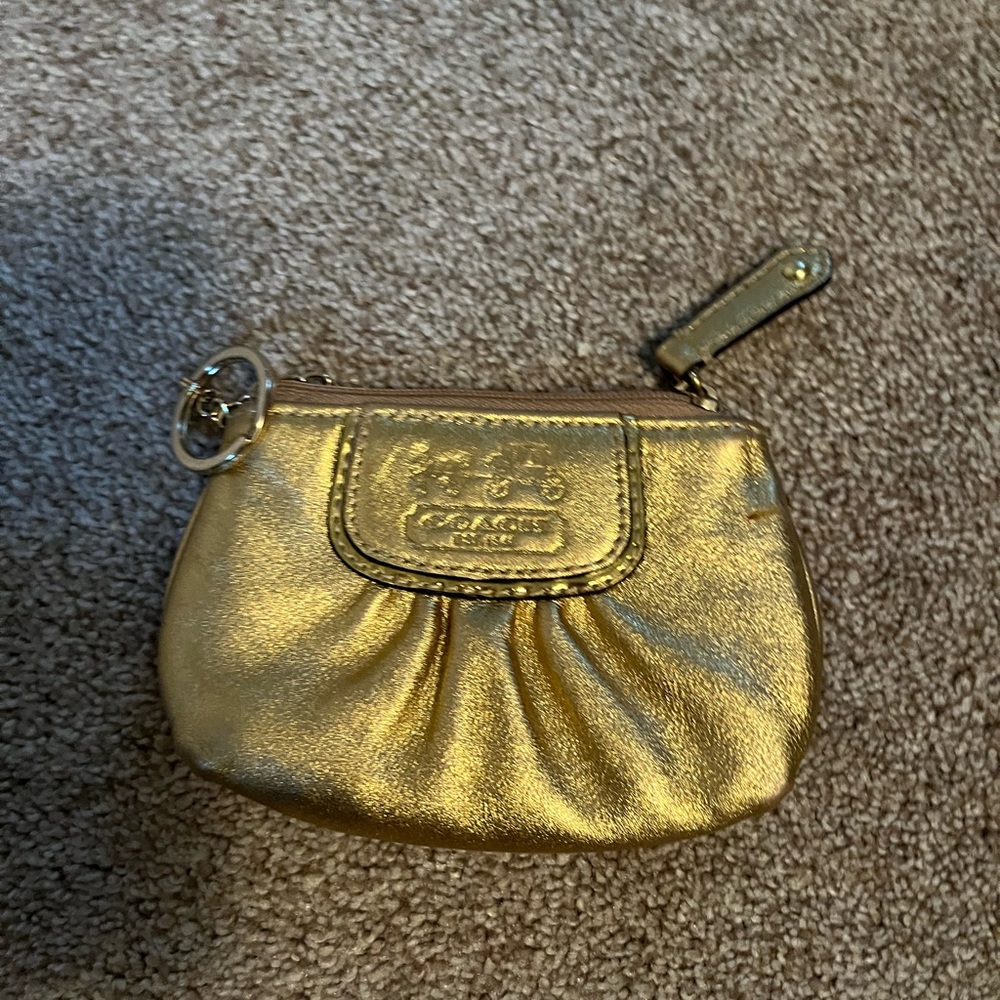 like new COACH coin purse and key chain